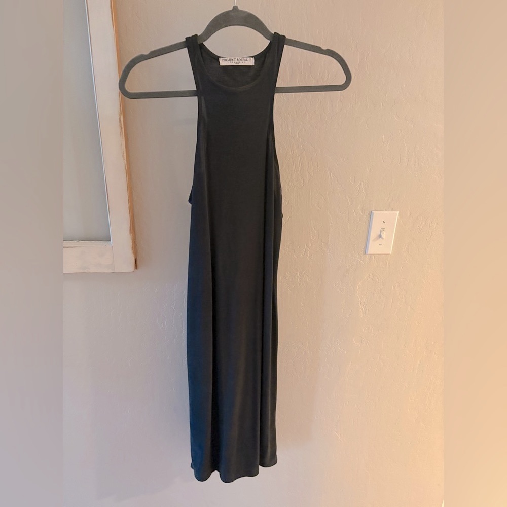Project Social T Black Halter Sheath Maxi Dress